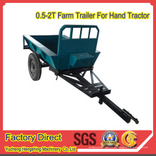 Granja Implemnts Hand Tractor Mini Farm Trailer en 1.5t